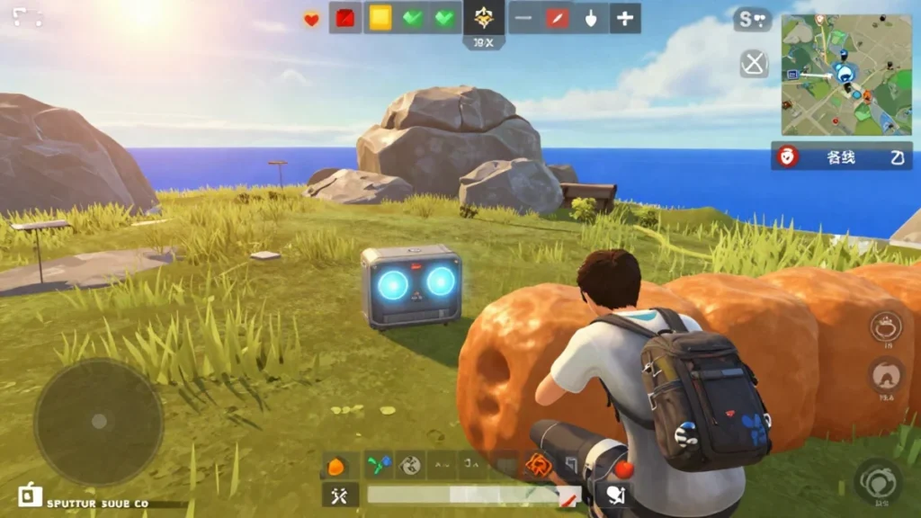 Captura estilo Free Fire de un personaje con escopeta acercándose sigilosamente a la puerta de una casa, mostrando el riesgo de un rush sin cobertura de dispositivos